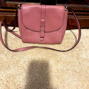 Dusty Rose Kate spade satchel bag with sideways bow. Almost new